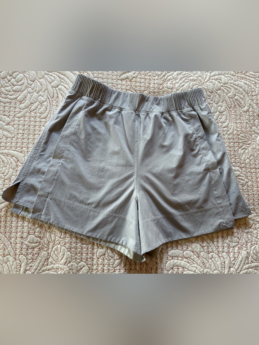 Lululemon Taupe Relaxed Fit Shorts